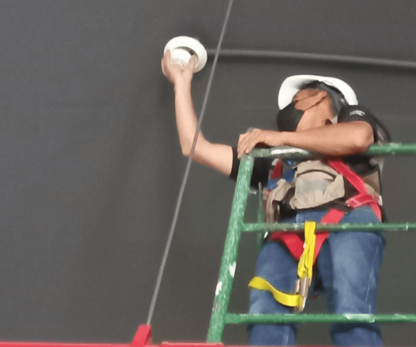 Imagen vertical de sistema de detección y extinción de incendio IMEC 4