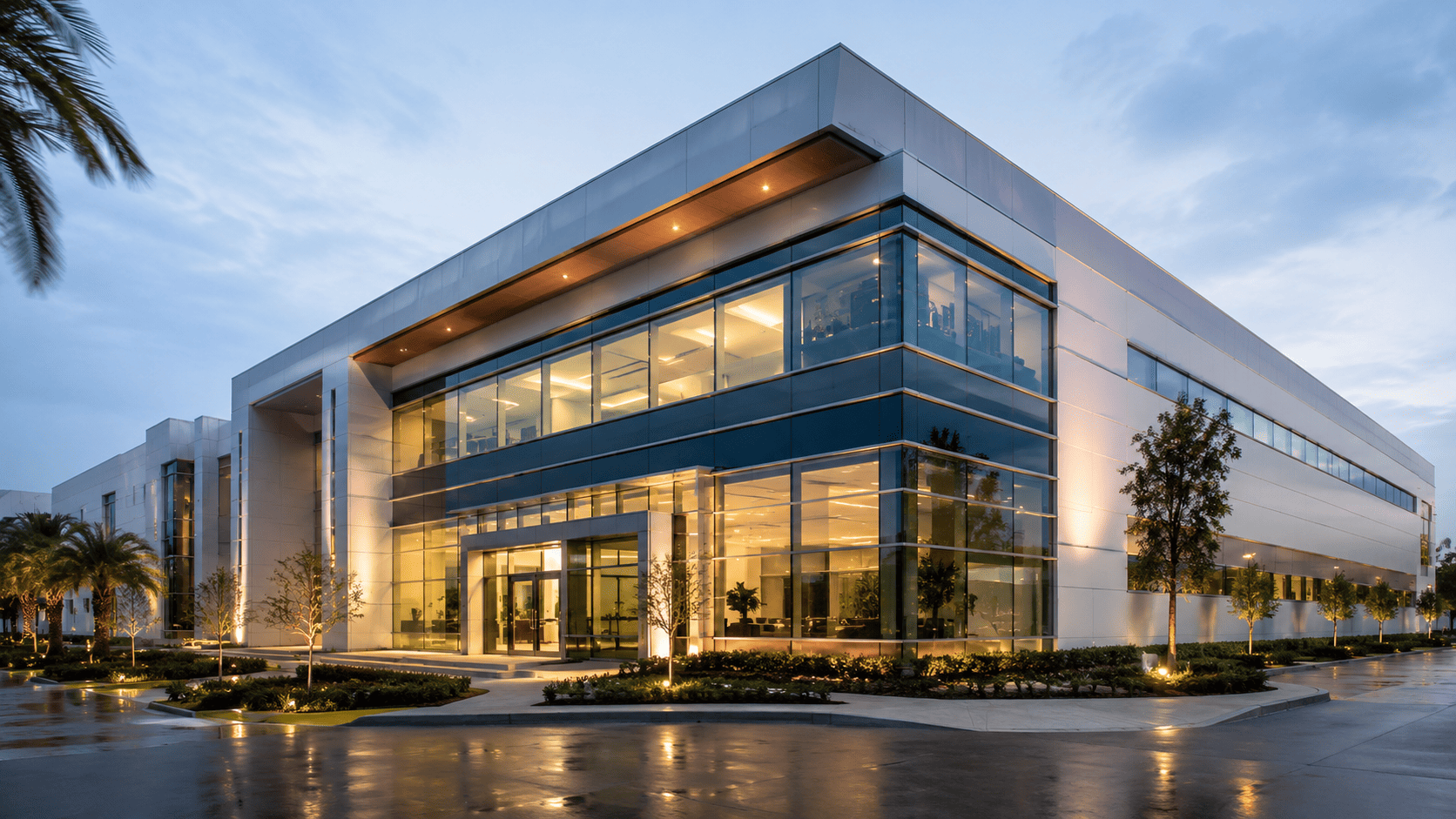 Edificio corporativo con operación crítica