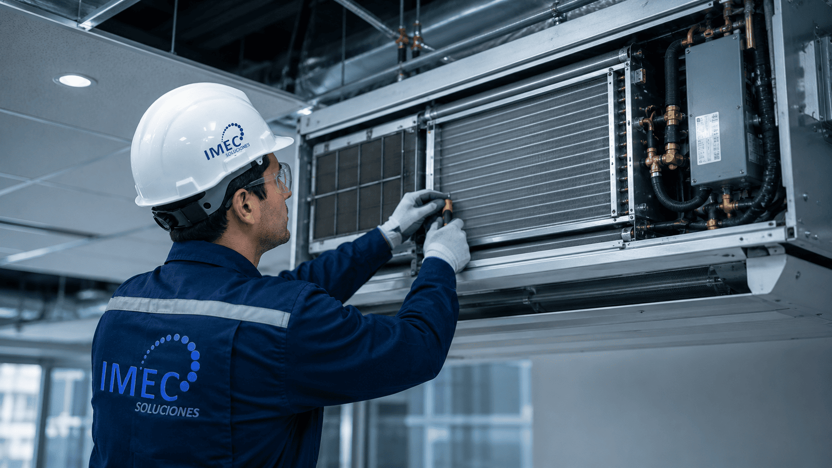 Mantenimiento a aire acondicionado industrial y Fan & Coil
